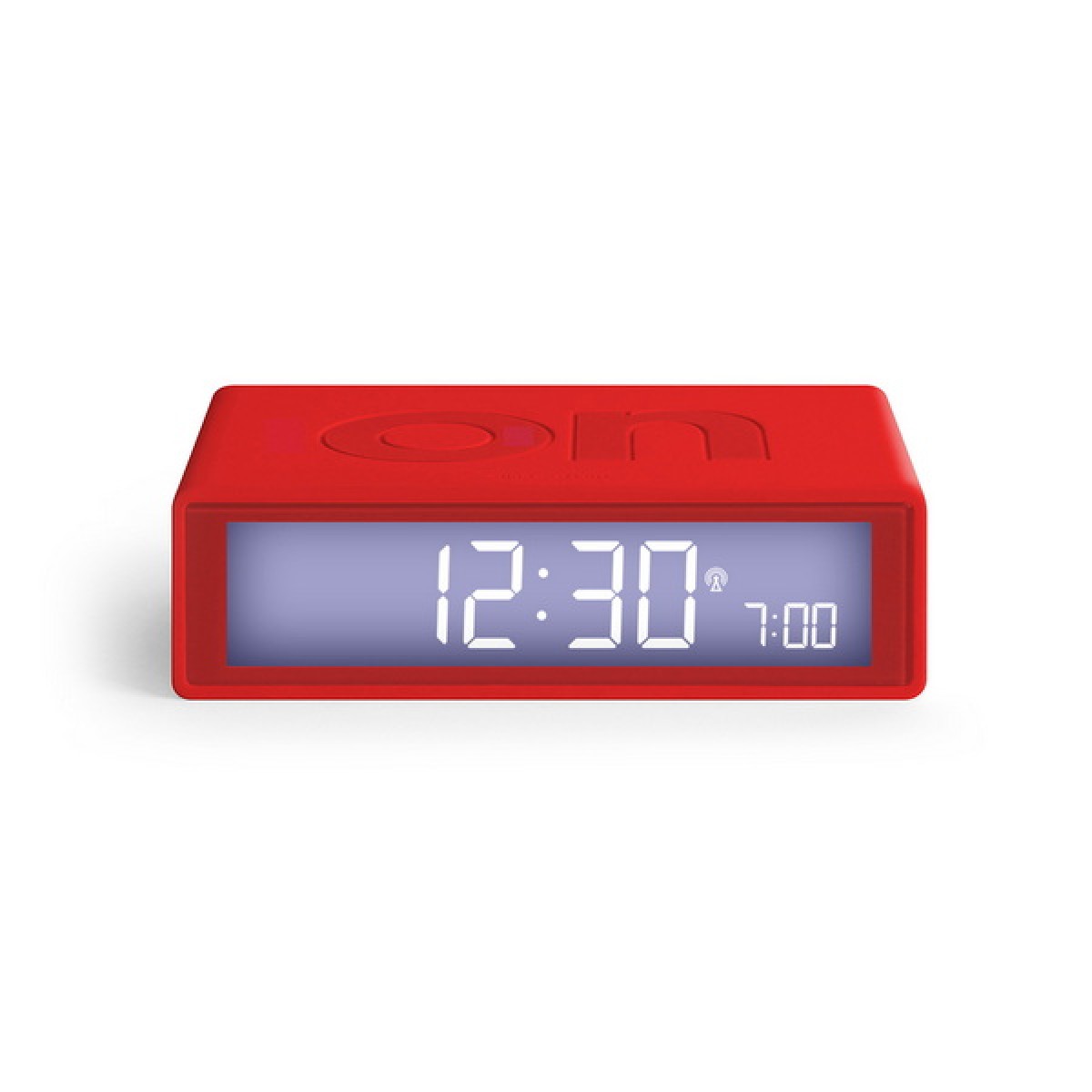 Lexon - Flip - Reversible LCD alarm clock - Rubber Red Lexon - Flip - Reversible LCD alarm clock - Rubber Red
