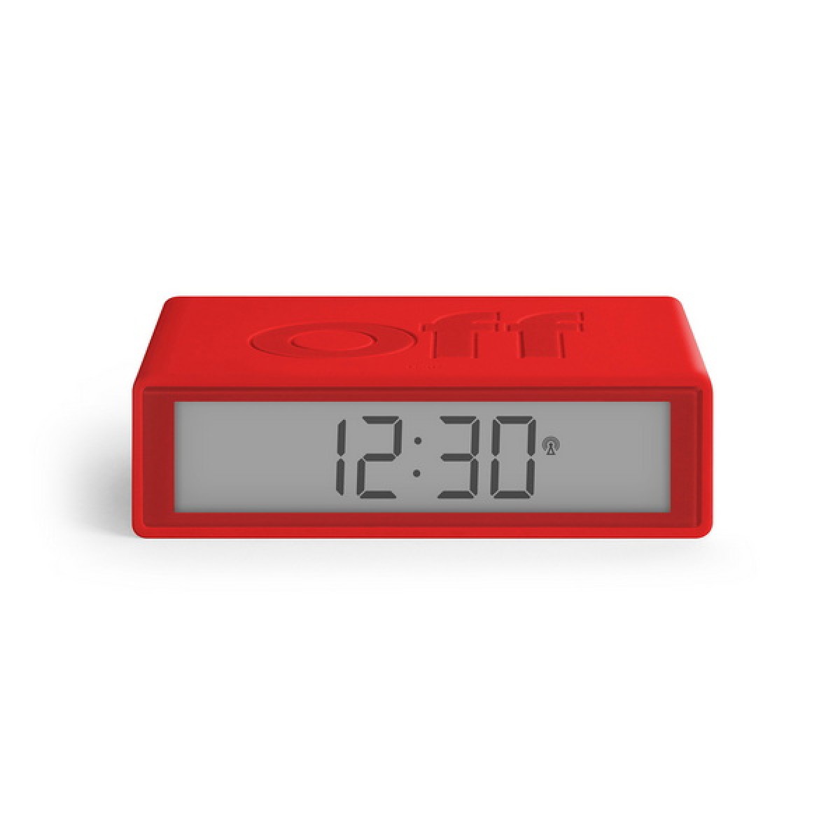 Lexon - Flip - Reversible LCD alarm clock - Rubber Red Lexon - Flip - Reversible LCD alarm clock - Rubber Red