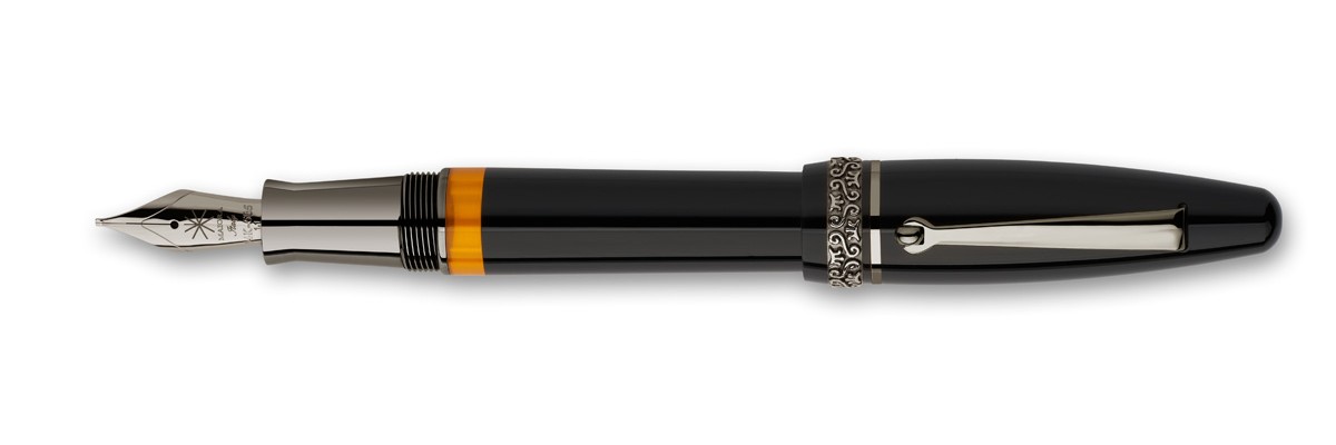 Maiora - Ogiva Golden Age - Black RT - Fountain pen - Pennino in oro 14K Maiora - Ogiva Golden Age - Black RT - Fountain pen - Pennino in oro 14K
