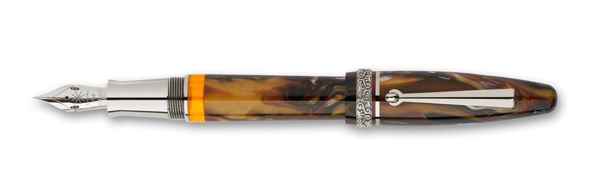 Maiora - Ogiva Golden Age - Fire HT - Fountain pen - Pennino in oro 14K Maiora - Ogiva Golden Age - Fire HT - Fountain pen - Pennino in oro 14K