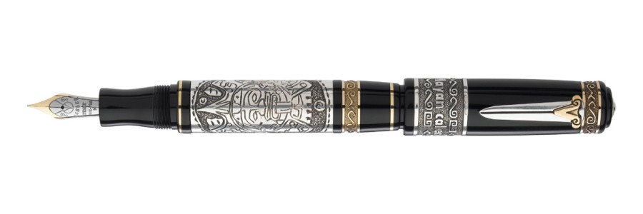 Marlen - Maya Calendar Prestige - Stilografica Argento Marlen - Maya Calendar Prestige - Stilografica Argento
