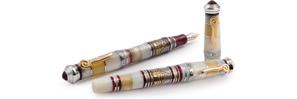 Marlen - San Pietro - Fountain Pen Silver Marlen - San Pietro - Fountain Pen Silver