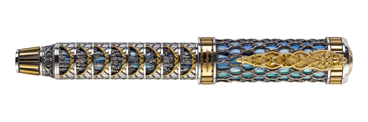 Montegrappa - Dante Alighieri Paradiso - Roller Argento Montegrappa - Dante Alighieri Paradiso - Roller Argento