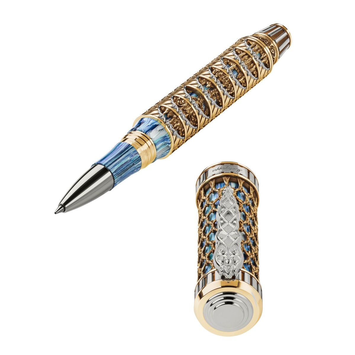 Montegrappa - Dante Alighieri Paradiso - Roller Oro 18kt. Montegrappa - Dante Alighieri Paradiso - Roller Oro 18kt.
