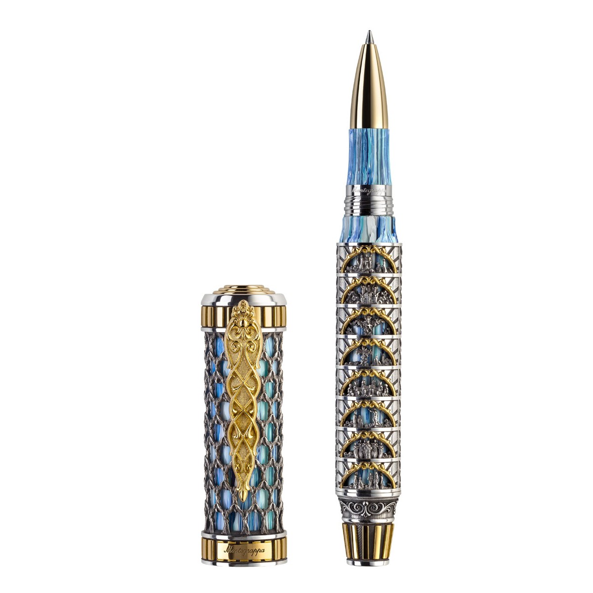 Montegrappa - Dante Alighieri Paradiso - Roller Argento Montegrappa - Dante Alighieri Paradiso - Roller Argento