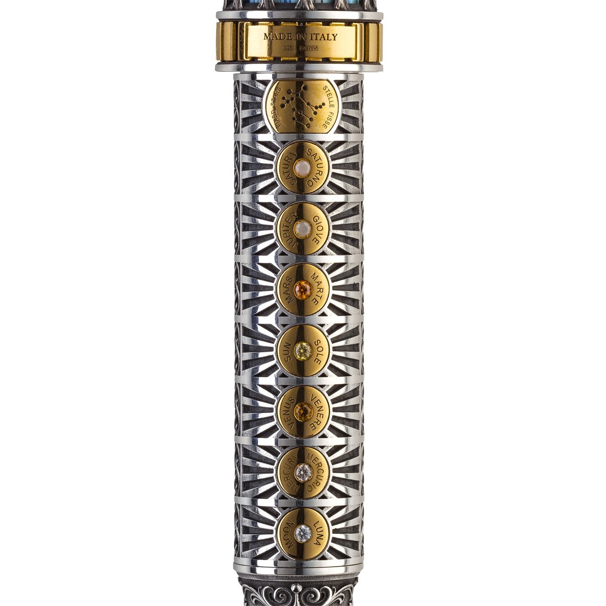 Montegrappa - Dante Alighieri Paradiso - Roller Argento Montegrappa - Dante Alighieri Paradiso - Roller Argento