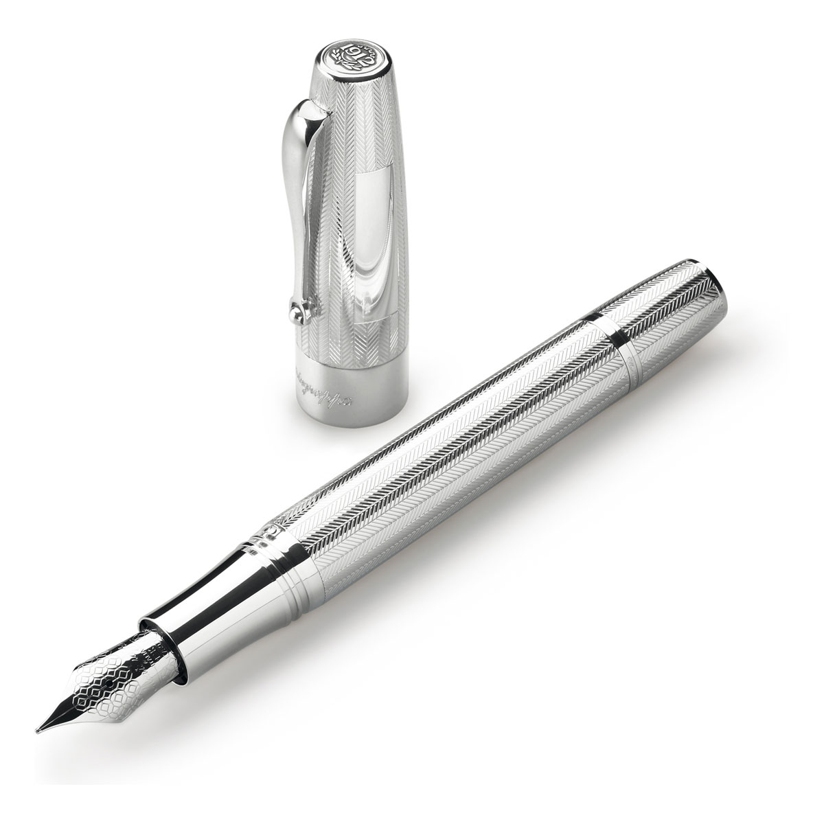 Montegrappa - Extra Silver - Fountain Pen Montegrappa - Extra Silver - Fountain Pen