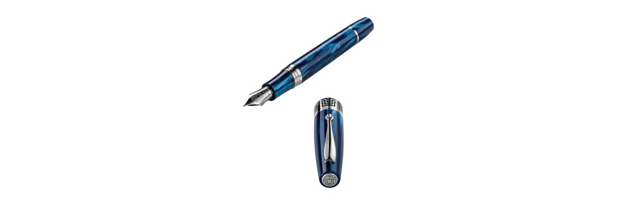 Montegrappa - Extra 1930 - Stilografica Blu Mediterraneo Montegrappa - Extra 1930 - Stilografica Blu Mediterraneo