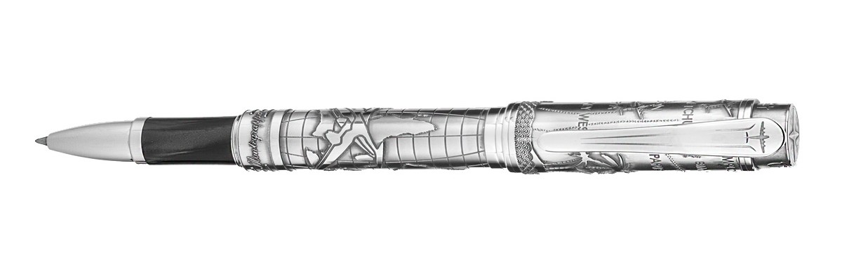 Montegrappa - Ernest Hemingway The Traveler - Rollerball Pen Silver Montegrappa - Ernest Hemingway The Traveler - Rollerball Pen Silver