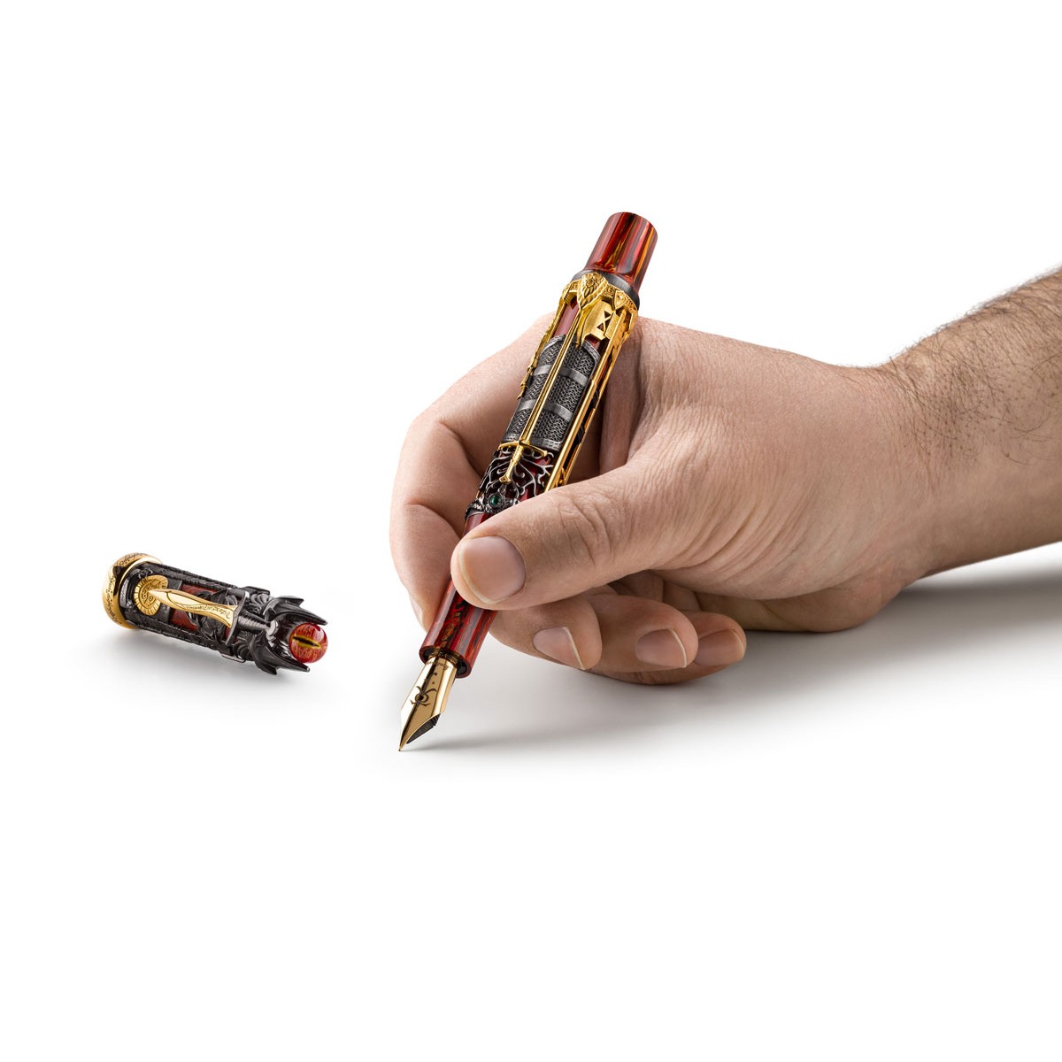 Montegrappa - The Lord of The Rings Doom  -Silver Fountain Pen