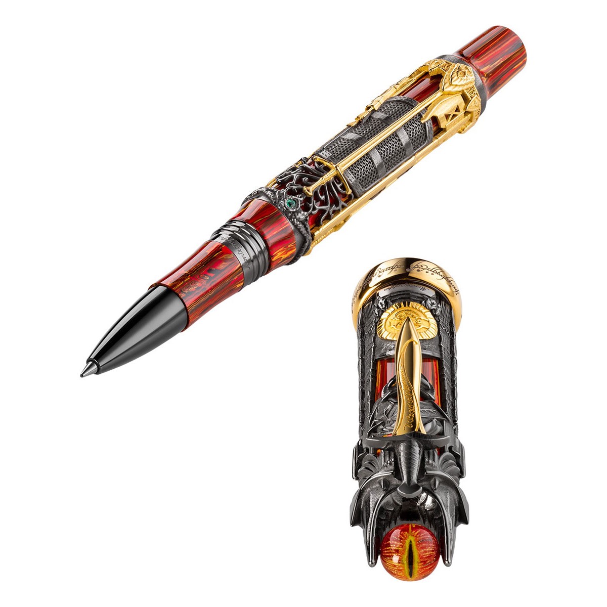 Montegrappa - The Lord of The Rings Doom - Silver Rollerball Pen Montegrappa - The Lord of The Rings Doom - Silver Rollerball Pen