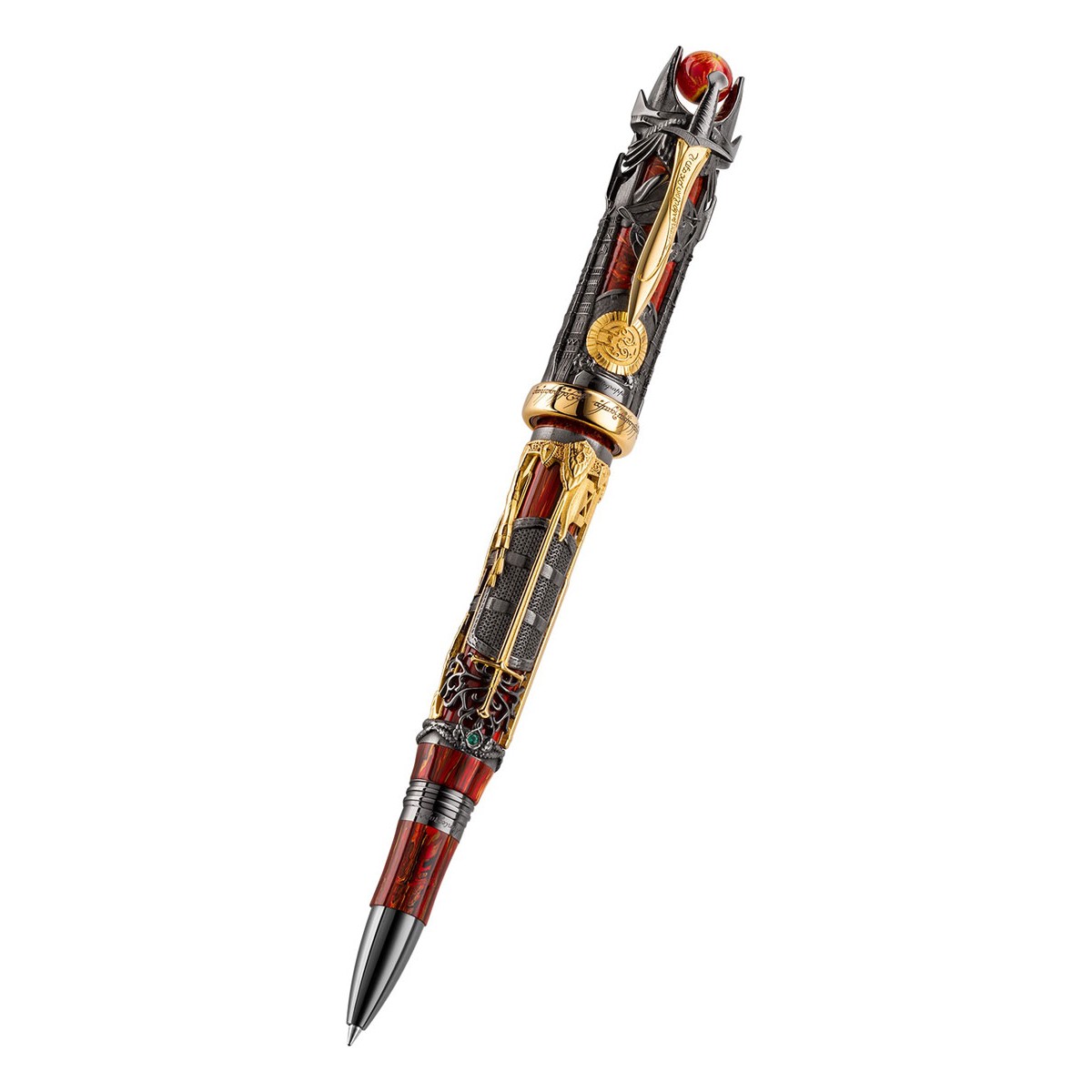 Montegrappa - The Lord of The Rings Doom - Silver Rollerball Pen Montegrappa - The Lord of The Rings Doom - Silver Rollerball Pen