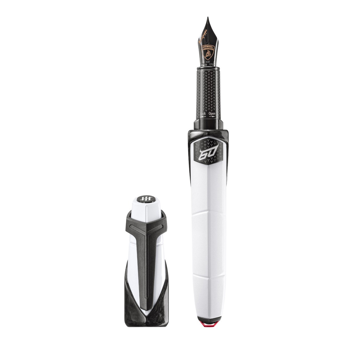 Montegrappa - Lamborghini 60° - Bianco Siderale - Fountain Pen Montegrappa - Lamborghini 60° - Bianco Siderale - Fountain Pen