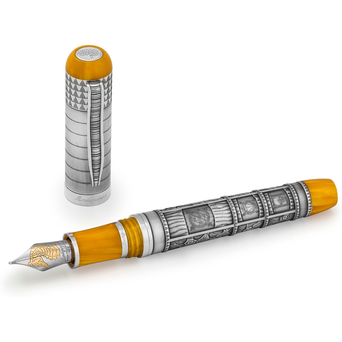 Montegrappa - Memory Pen - Stilografica Argento Montegrappa - Memory Pen - Stilografica Argento