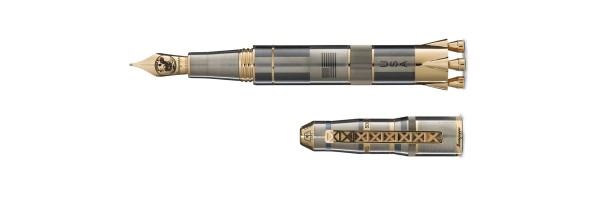 Montegrappa - Moon Landing L.E. - Titanio e Oro - Stilografica Montegrappa - Moon Landing L.E. - Titanio e Oro - Stilografica