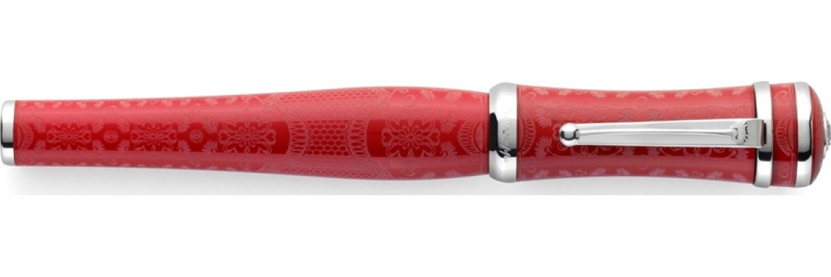 Montegrappa - Sophia Loren - Rollerball Red Silver Montegrappa - Sophia Loren - Rollerball Red Silver