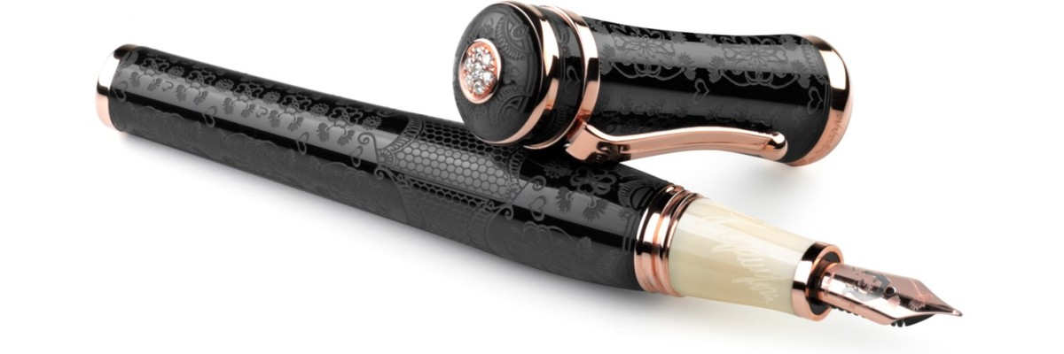 Montegrappa - Sophia Loren - Fountain Pen Rose Gold/Diamond Montegrappa - Sophia Loren - Fountain Pen Rose Gold/Diamond