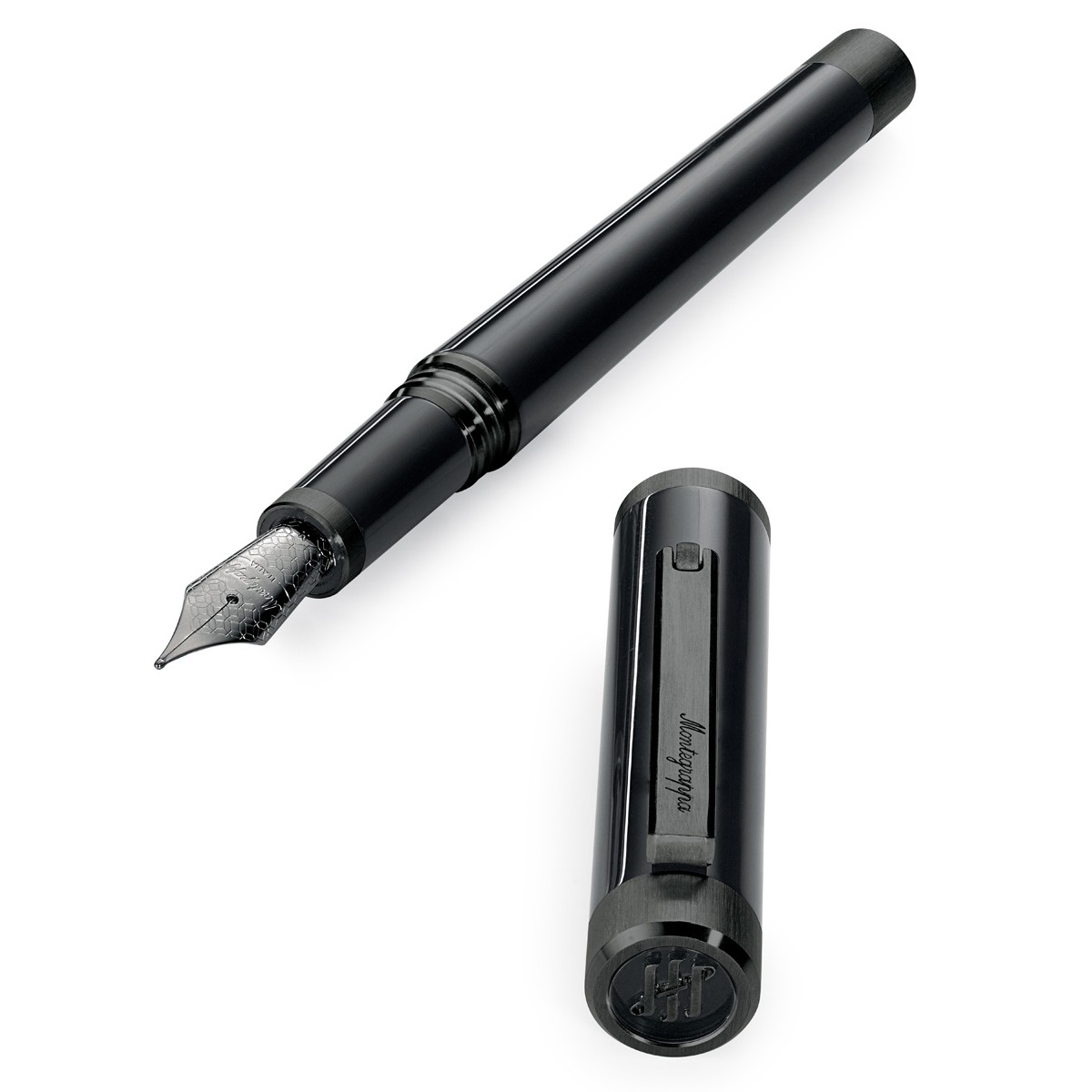 Montegrappa - Zero - Stilografica - Ultra Nero Rutenio Montegrappa - Zero - Stilografica - Ultra Nero Rutenio