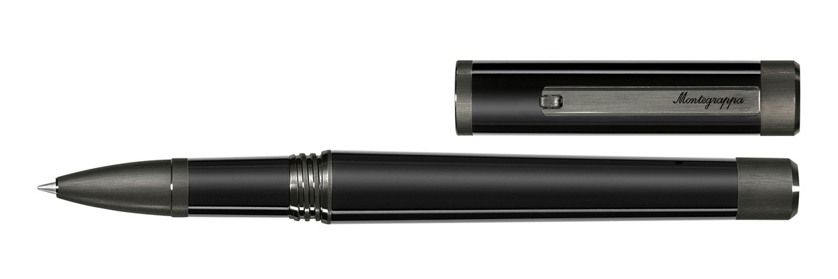Montegrappa - Zero - Roller - Ultra Nero Rutenio Montegrappa - Zero - Roller - Ultra Nero Rutenio
