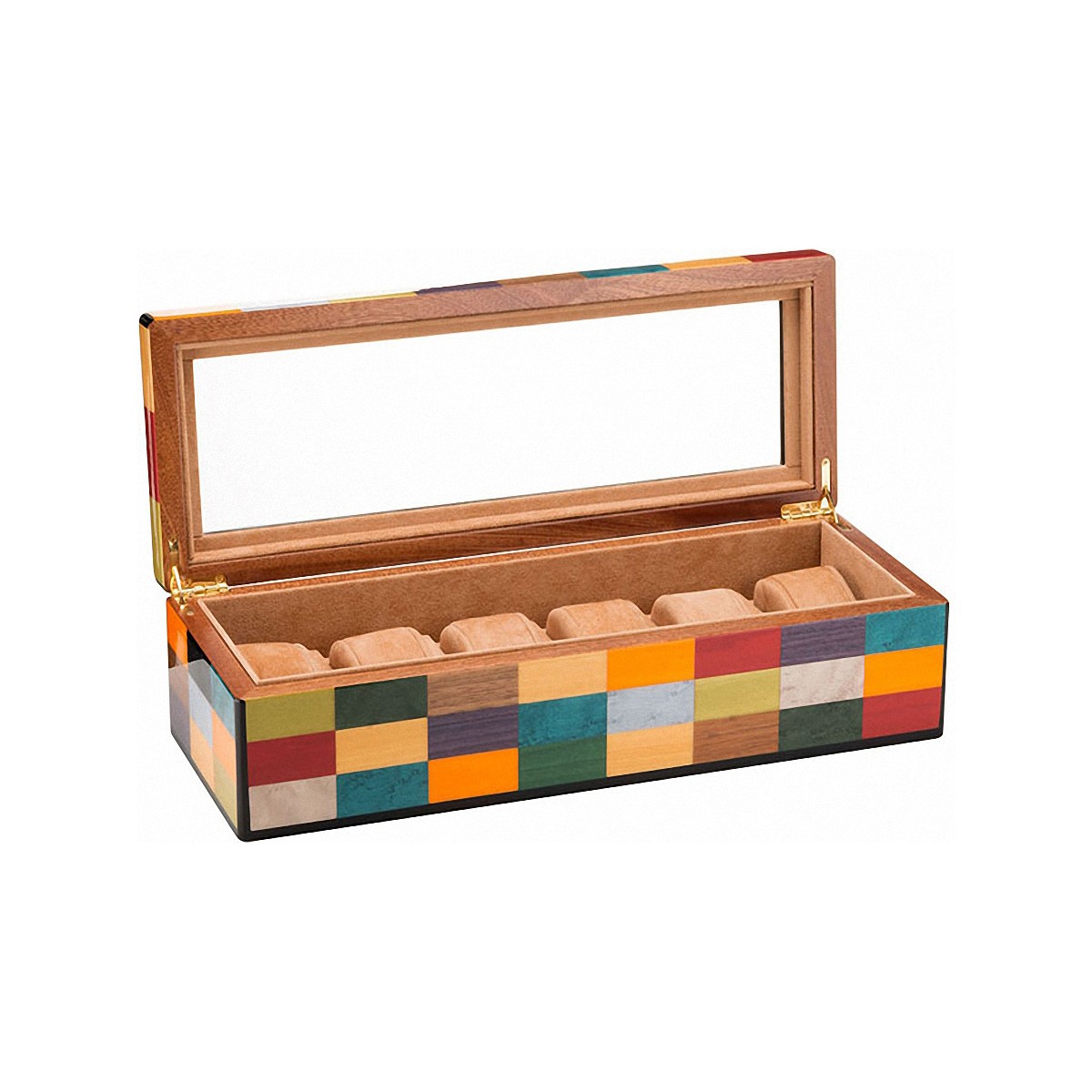 Morici - Mobiletto Porta Orologi Rialto - Legno laccato - 6 Posti Morici - Mobiletto Porta Orologi Rialto - Legno laccato - 6 Posti