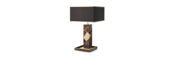 Lampada da Tavolo - Morici - Legno laccato Tellux Vulcano