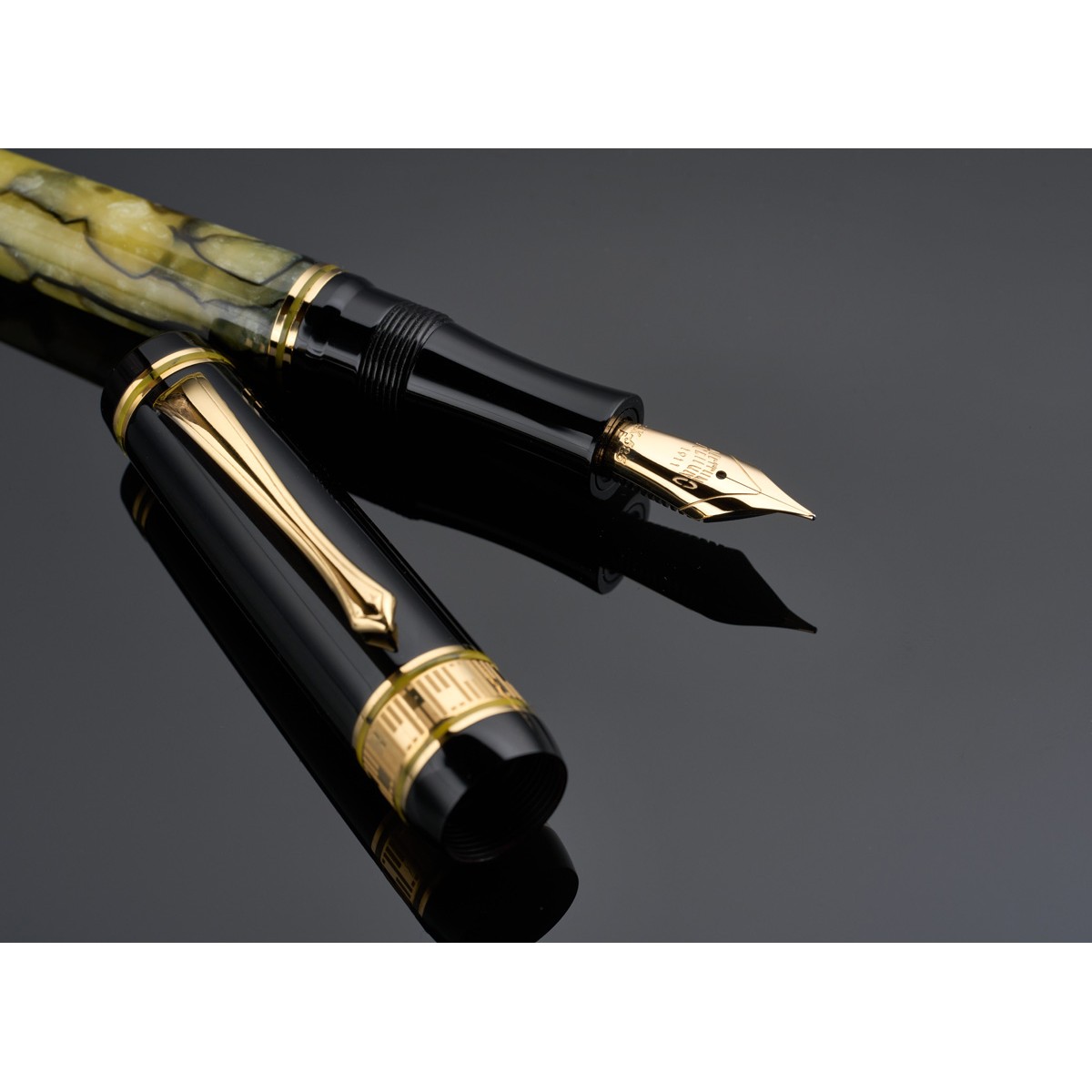 Nettuno - Superba Jade L.E. - Stilografica -  Pennino Oro14Kt.
