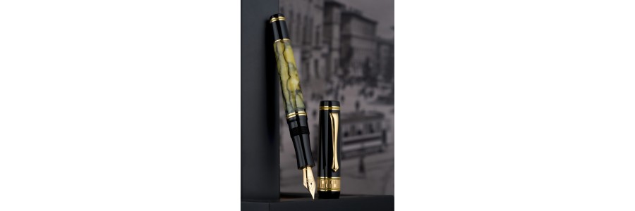 Nettuno - Superba Jade L.E. - Stilografica -  Pennino Oro14Kt.