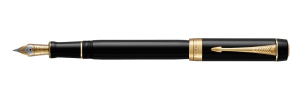 Parker - Duofold - Centennial Classic Black GT - Stilografica Parker - Duofold - Centennial Classic Black GT - Stilografica