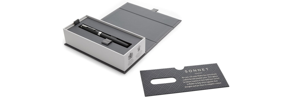 Parker Sonnet - Matt Black CT - Rollerball Parker Sonnet - Matt Black CT - Rollerball