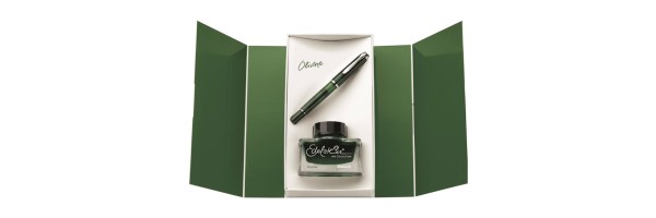Pelikan - Classic M205 Olivine - Stilografica con Flacone Inchiostro Olivine Pelikan - Classic M205 Olivine - Stilografica con Flacone Inchiostro Olivine