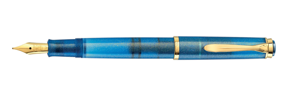 Pelikan - M200 Golden Lapis Set - Stilografica Pelikan - M200 Golden Lapis Set - Stilografica