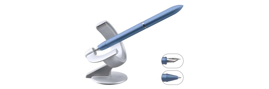 Hoverpen Future 2-in-1 – Penna magnetica modulare con doppia punta - Mist Blue Hoverpen Future 2-in-1 – Penna magnetica modulare con doppia punta - Mist Blue