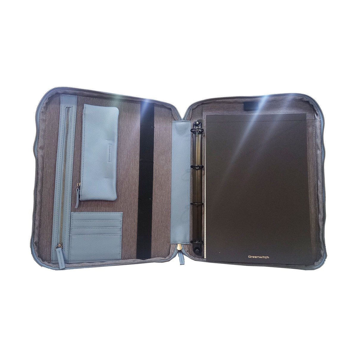 A4 Faux Leather Clipboard - Sky Blue A4 Faux Leather Clipboard - Sky Blue