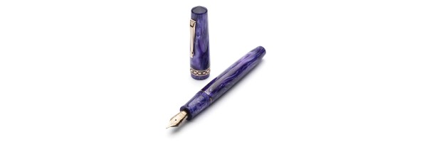 RADIUS 1934 - Settimo - Purple swirl Rose gold - Fountain Pen