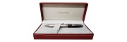 Sheaffer - Legacy - Platino Satinato Cappuccio Nero - Penna a sfera Sheaffer - Legacy - Platino Satinato Cappuccio Nero - Penna a sfera