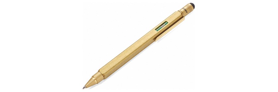 Troika - Construction Pen - Square - Brass Troika - Construction Pen - Square - Brass