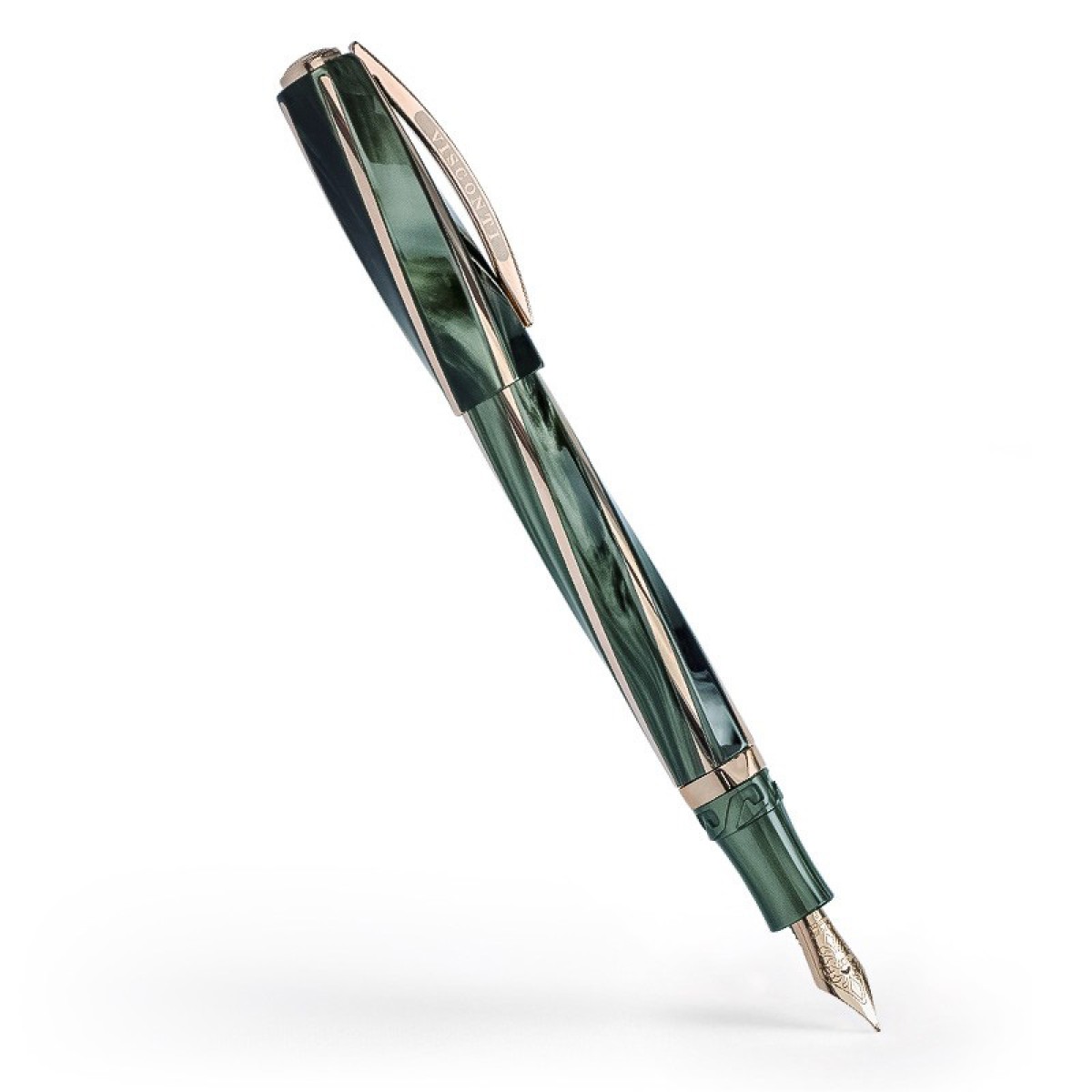 Visconti - Divina Elegance - Green Pearlescent - Oversize Fountain Pen Visconti - Divina Elegance - Green Pearlescent - Oversize Fountain Pen