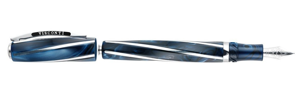 Visconti - Divina Elegance - Imperial Blue Pearlescent - Oversize Fountain Pen Visconti - Divina Elegance - Imperial Blue Pearlescent - Oversize Fountain Pen