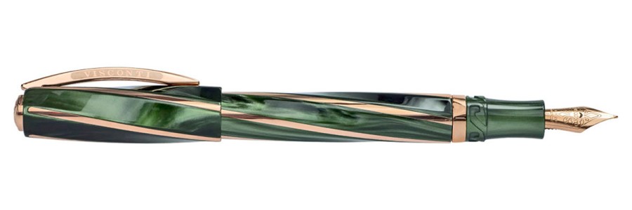 Visconti - Divina Elegance - Green Pearlescent - Oversize Fountain Pen Visconti - Divina Elegance - Green Pearlescent - Oversize Fountain Pen