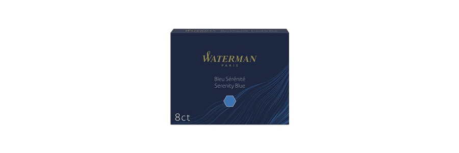 Waterman - Fountain Pen Cartridges - Serenity Blue Waterman - Fountain Pen Cartridges - Serenity Blue