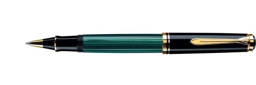 Pelikan - Souverän 600 - Green Black - Rollerball Pelikan - Souverän 600 - Green Black - Rollerball