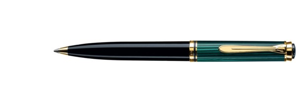 Pelikan - Souverän 600 - Green Black - Ballpoint Pelikan - Souverän 600 - Green Black - Ballpoint