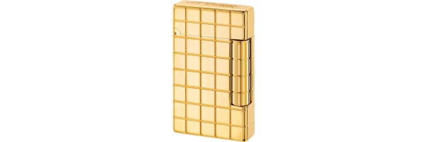 Dupont - 020803 - Accendino Initial - Golden Bronze Quadri Dupont - 020803 - Accendino Initial - Golden Bronze Quadri
